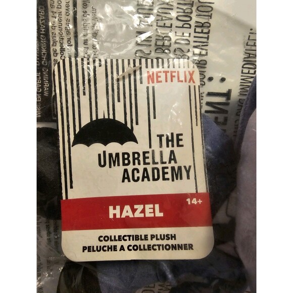 The Umbrella Academy Hazel 8 inch Collectible Plush Stuffed Doll NIP NETFLIX - Picture 1 of 3